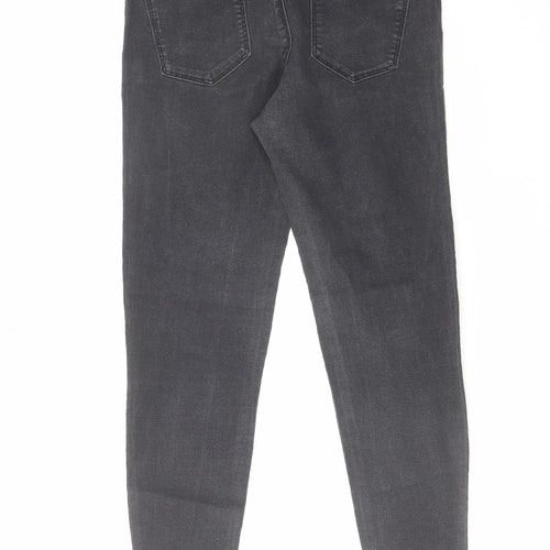 Denim & Co. Womens Black Cotton Skinny Jeans Size 10 L25 in Regular Zip