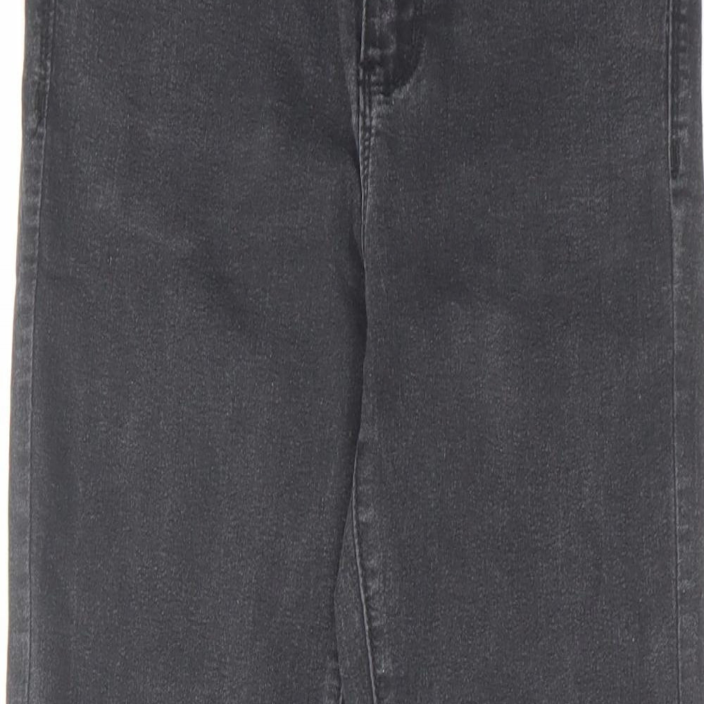 Denim & Co. Womens Black Cotton Skinny Jeans Size 10 L25 in Regular Zip