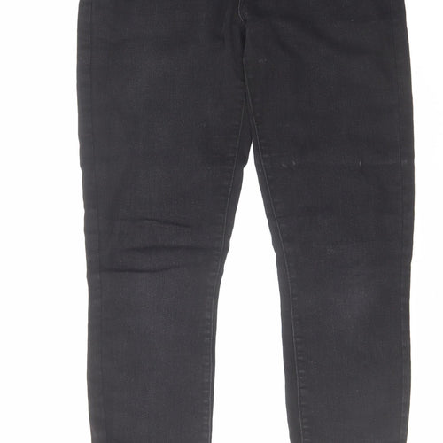 Denim & Co. Womens Black Cotton Skinny Jeans Size 10 L30 in Regular Zip