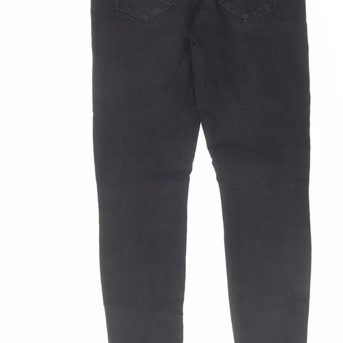 Denim & Co. Womens Black Cotton Skinny Jeans Size 10 L30 in Regular Zip