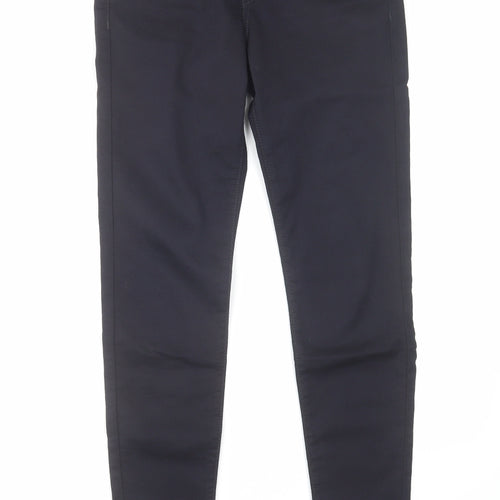 Limited Collection Womens Blue Cotton Skinny Jeans Size 10 L29 in Regular Zip