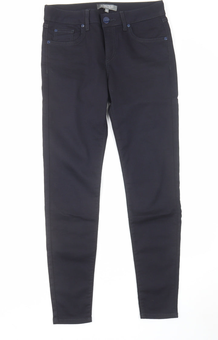 Limited Collection Womens Blue Cotton Skinny Jeans Size 10 L29 in Regular Zip