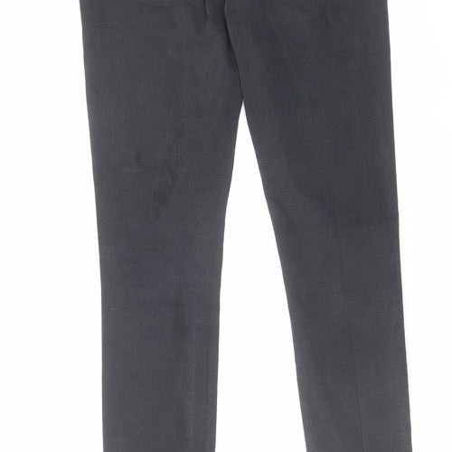 Denim & Co. Womens Black Cotton Skinny Jeans Size 10 L28 in Regular Zip