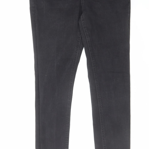 Denim & Co. Womens Black Cotton Skinny Jeans Size 10 L29 in Regular Zip