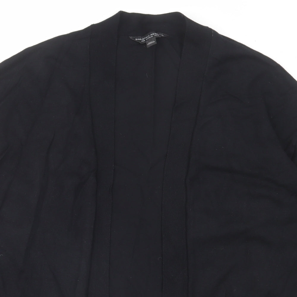 Dorothy Perkins Womens Black V-Neck Viscose Cardigan Jumper Size 12