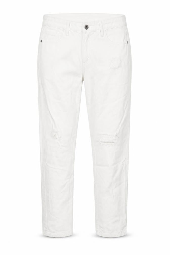 D Stin Womens White Cotton Tapered Jeans Size 8 L27 in Regular Zip
