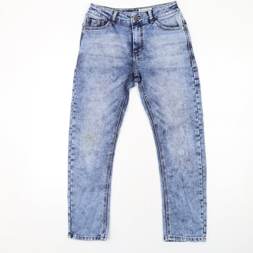 NEXT Boys Blue Cotton Skinny Jeans Size 11 Years L26 in Regular Zip