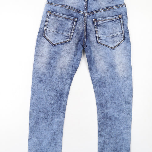 NEXT Boys Blue Cotton Skinny Jeans Size 11 Years L26 in Regular Zip