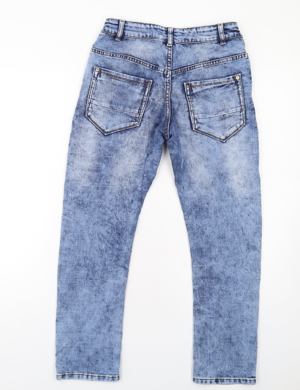 NEXT Boys Blue Cotton Skinny Jeans Size 11 Years L26 in Regular Zip