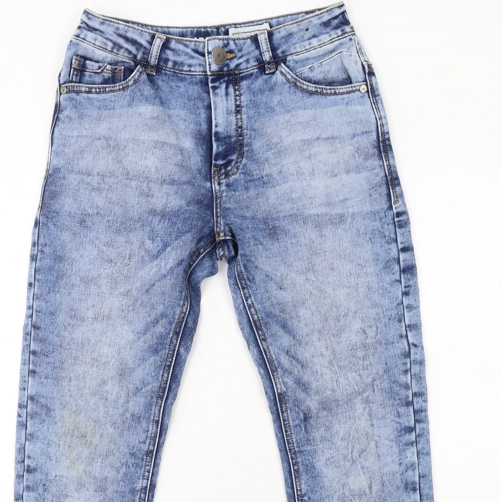 NEXT Boys Blue Cotton Skinny Jeans Size 11 Years L26 in Regular Zip
