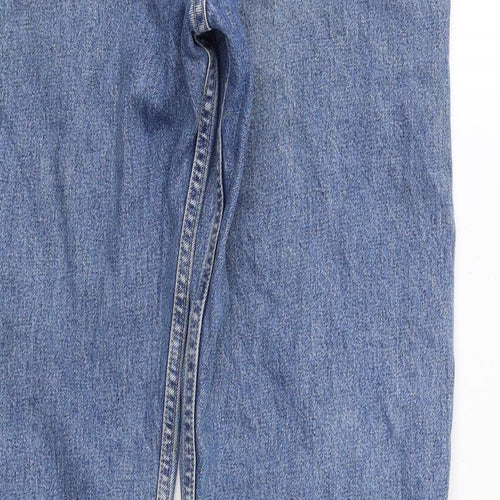 Levi's Mens Blue Cotton Straight Jeans Size 34 in L33 in Regular Zip