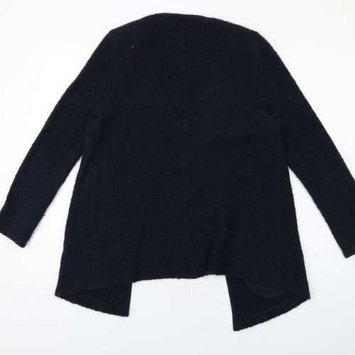 EUGEN KLEIN Womens Blue V-Neck Acrylic Cardigan Jumper Size 14