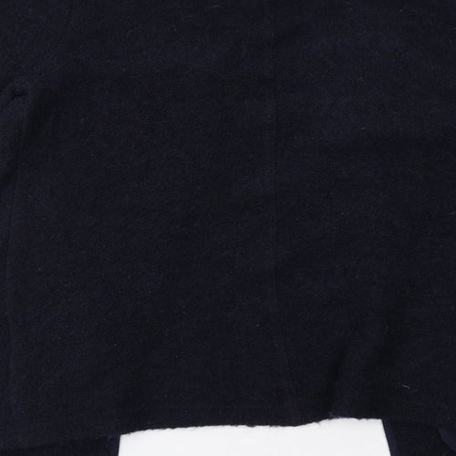 EUGEN KLEIN Womens Blue V-Neck Acrylic Cardigan Jumper Size 14