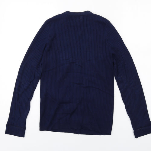 Savida Womens Blue V-Neck Viscose Cardigan Jumper Size S