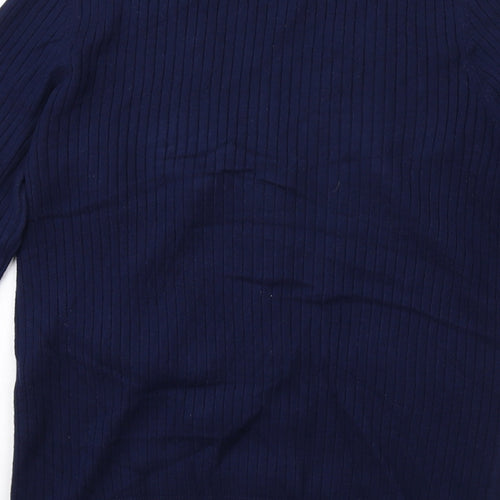 Savida Womens Blue V-Neck Viscose Cardigan Jumper Size S