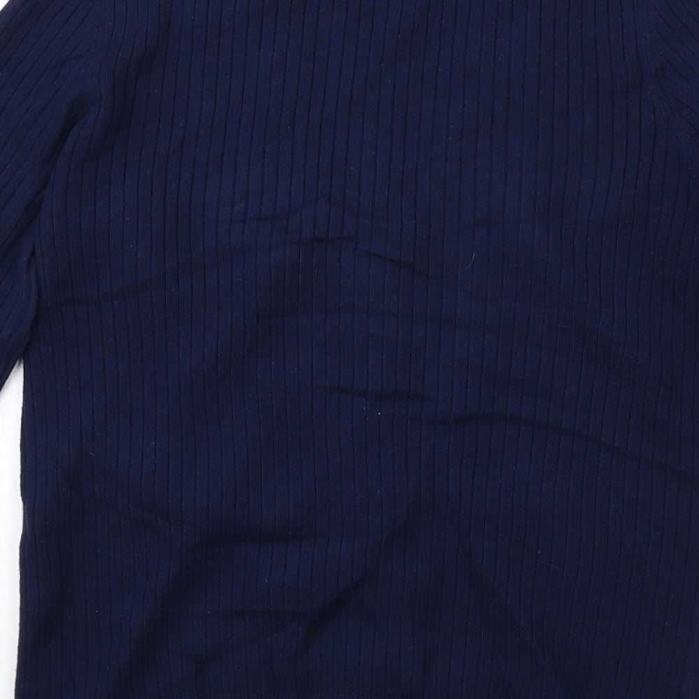 Savida Womens Blue V-Neck Viscose Cardigan Jumper Size S
