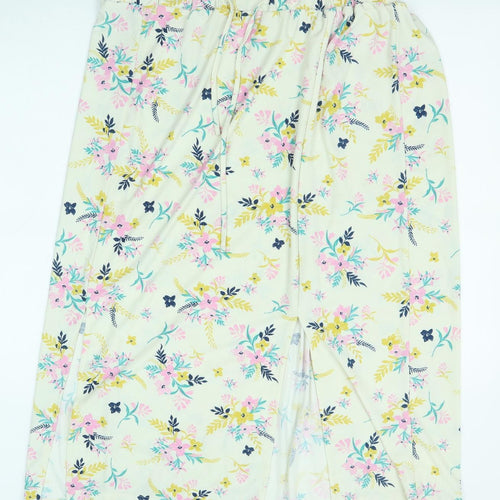 Pebble Bay Womens Multicoloured Floral Polyester A-Line Skirt Size 16