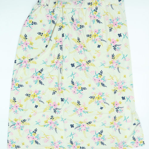 Pebble Bay Womens Multicoloured Floral Polyester A-Line Skirt Size 16