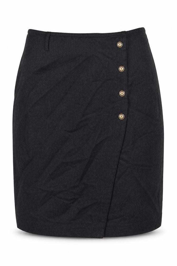 Gerry Weber Womens Black Wool Straight & Pencil Skirt Size 14 Zip