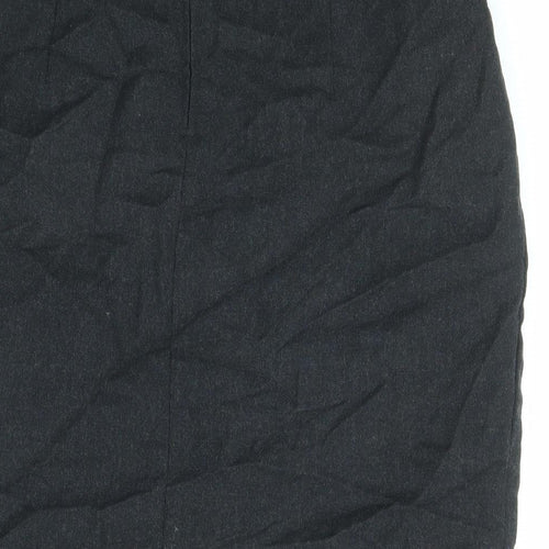 Gerry Weber Womens Black Wool Straight & Pencil Skirt Size 14 Zip