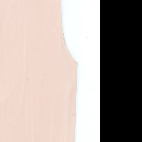 Missguided Womens Pink Polyester Bodysuit One-Piece Size 2 Snap
