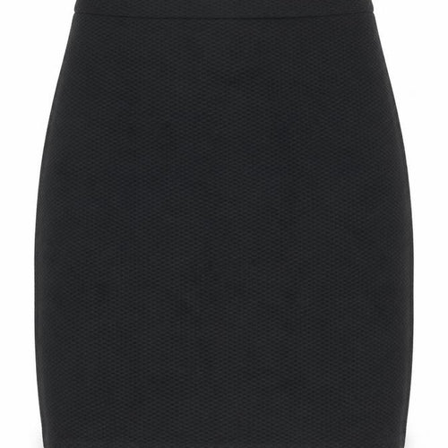 New Look Womens Black Geometric Polyester Bandage Skirt Size 8