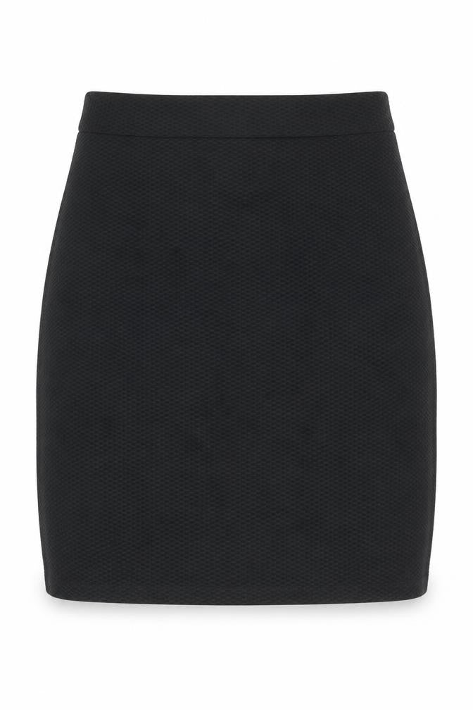 New Look Womens Black Geometric Polyester Bandage Skirt Size 8