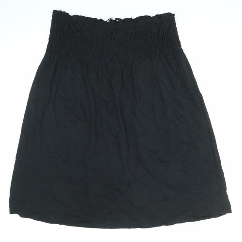 Marks and Spencer Womens Black Cotton A-Line Size 22 Off the Shoulder Pullover