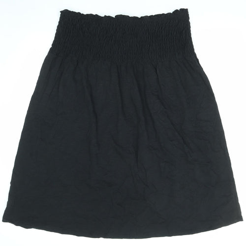Marks and Spencer Womens Black Cotton A-Line Size 22 Off the Shoulder Pullover