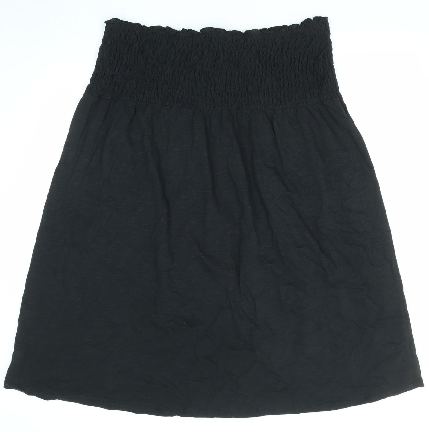 Marks and Spencer Womens Black Cotton A-Line Size 22 Off the Shoulder Pullover