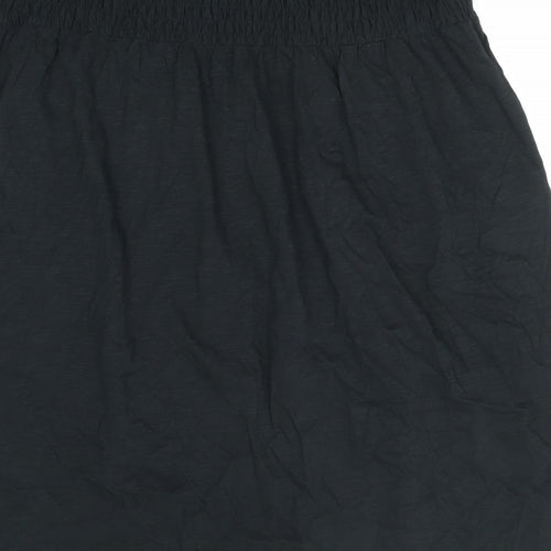 Marks and Spencer Womens Black Cotton A-Line Size 22 Off the Shoulder Pullover