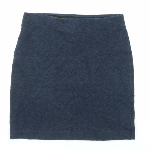 Esprit Womens Blue Geometric Cotton Bandage Skirt Size XS