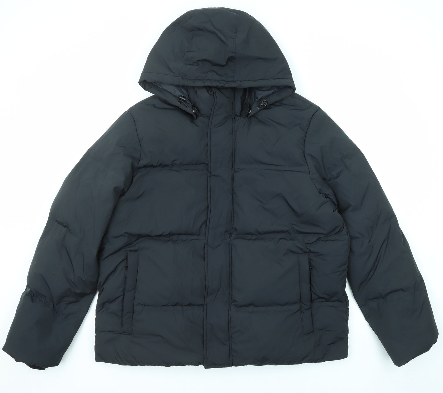 Marks and Spencer Mens Black Jacket Size XL Zip