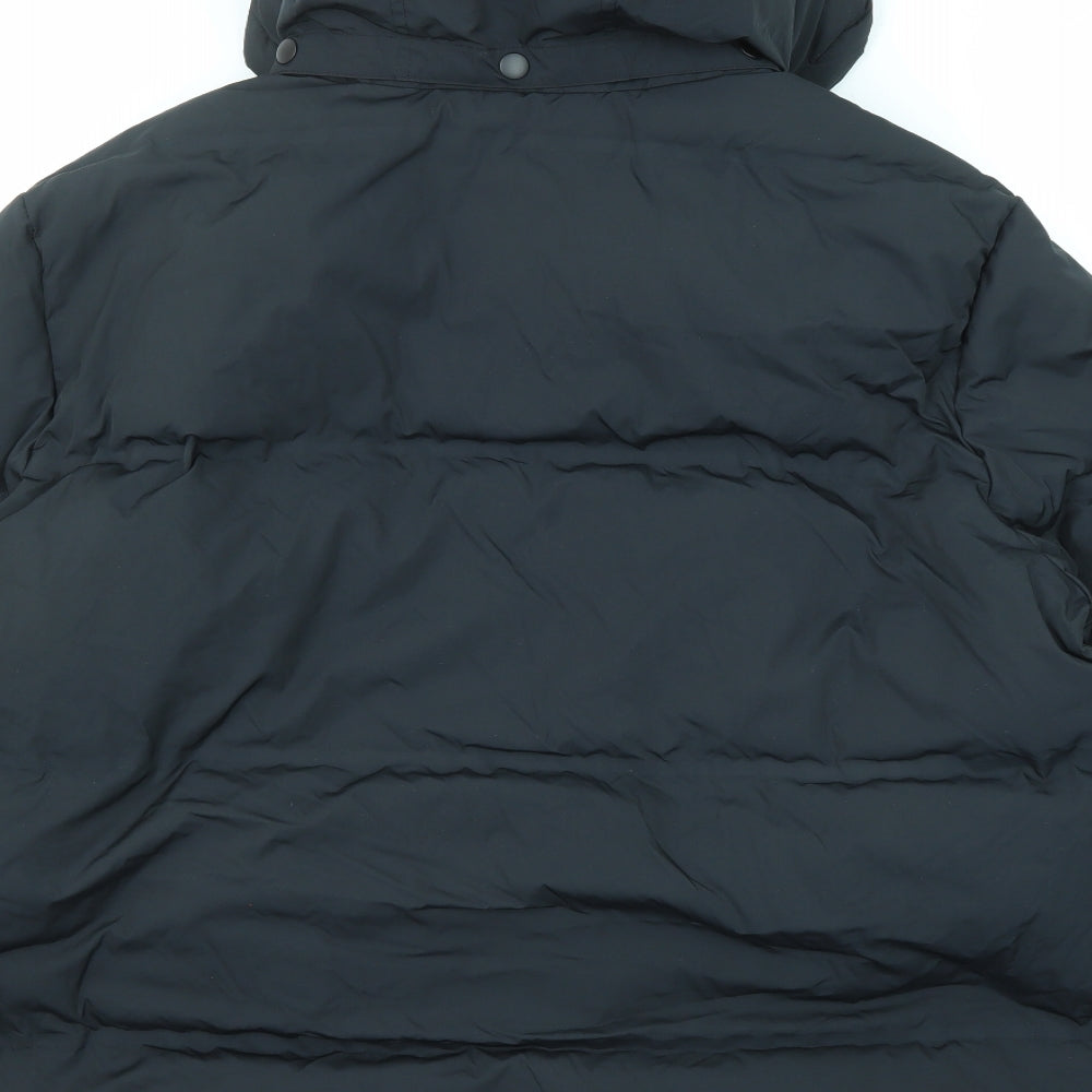 Marks and Spencer Mens Black Jacket Size XL Zip