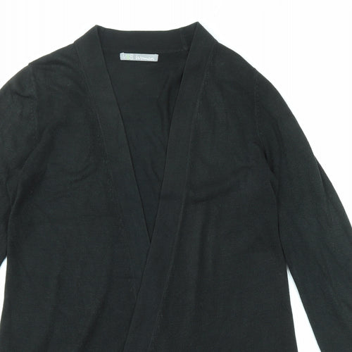 Marks and Spencer Womens Black V-Neck Acrylic Cardigan Jumper Size 12