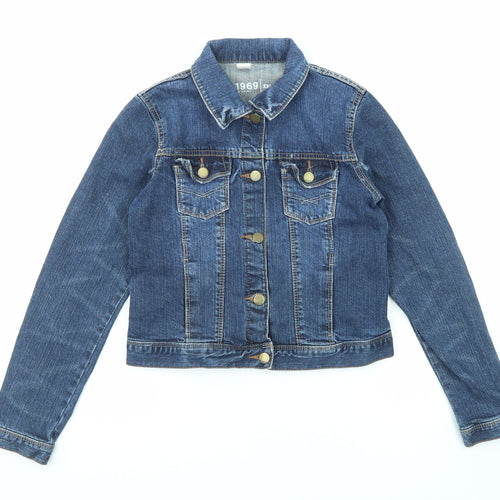Gap Girls Blue Jacket Size 2XL Button