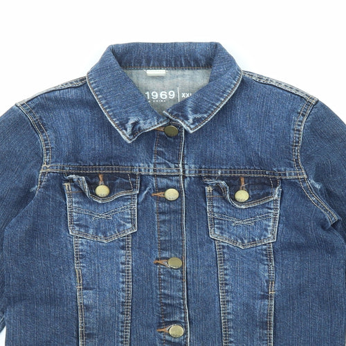 Gap Girls Blue Jacket Size 2XL Button