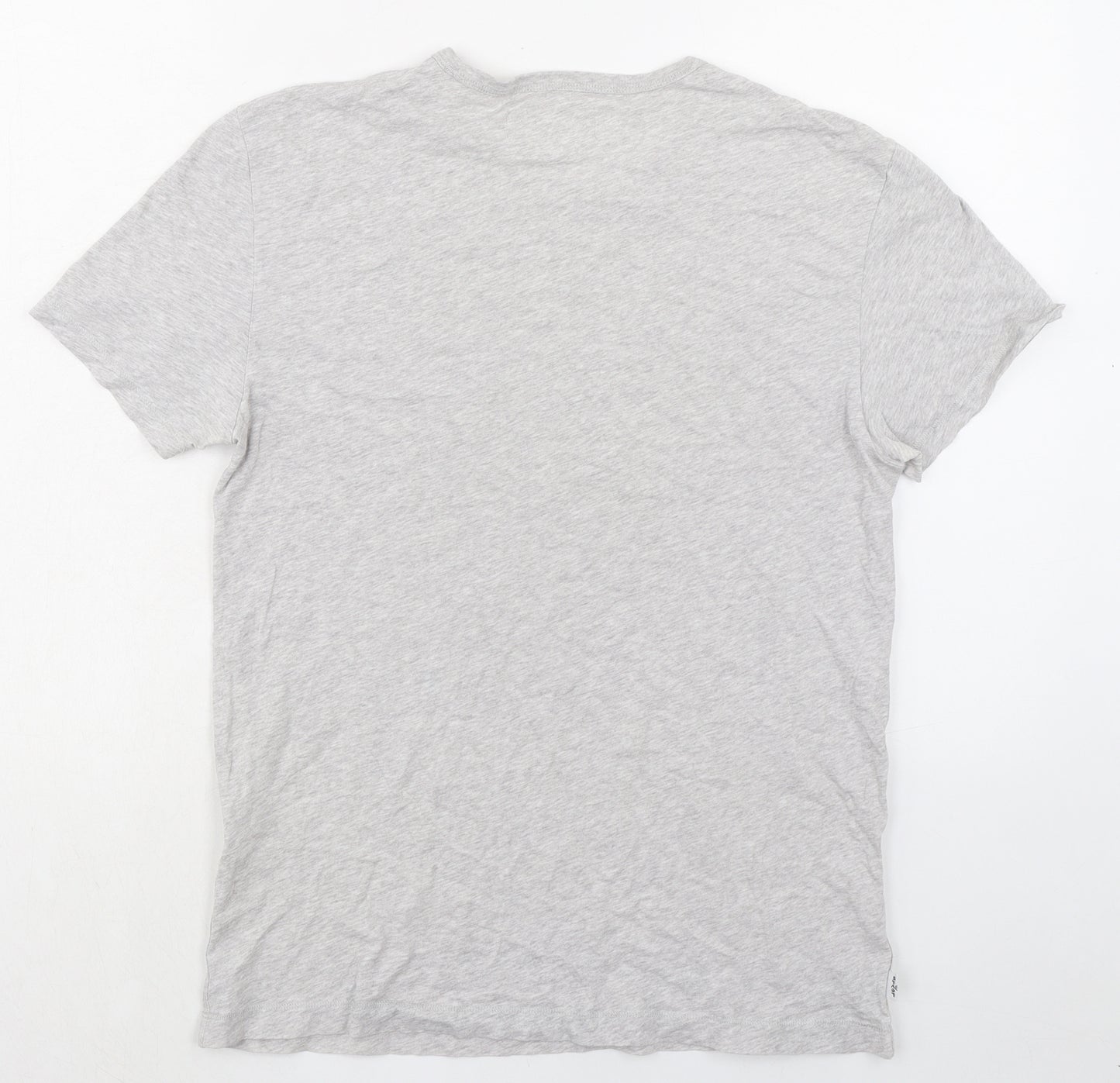 Levi's Mens Grey Cotton T-Shirt Size M Round Neck