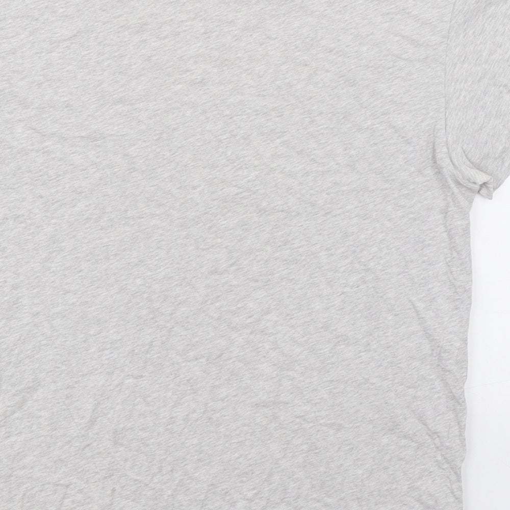 Levi's Mens Grey Cotton T-Shirt Size M Round Neck
