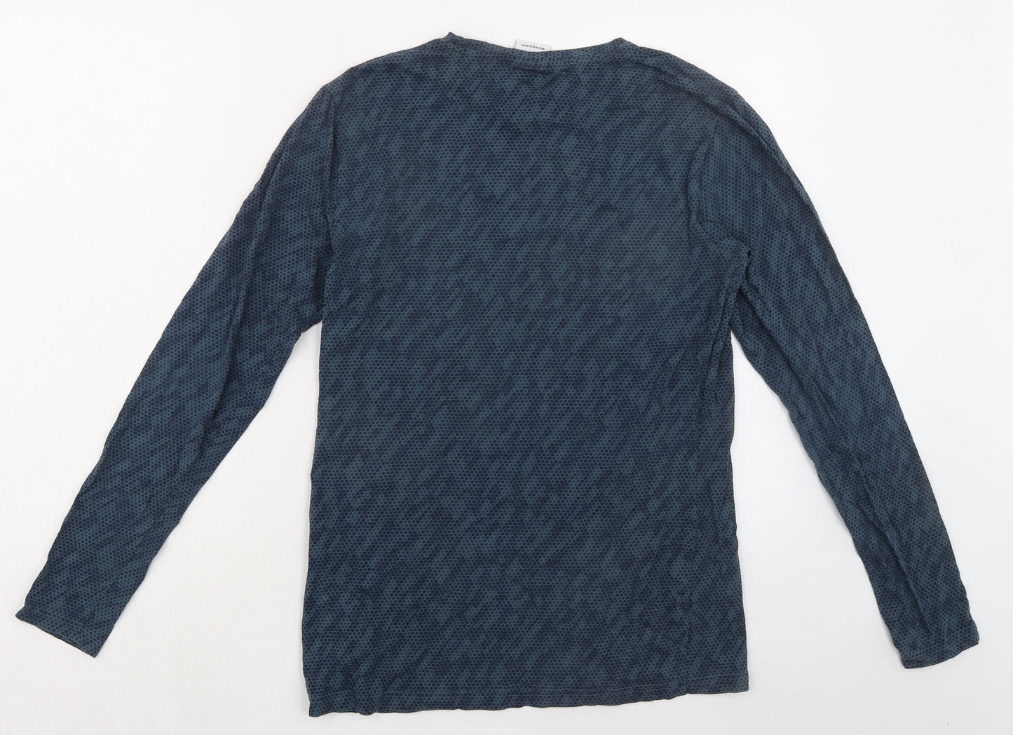 Gymshark Mens Blue Cotton Basic T-Shirt Size S Round Neck