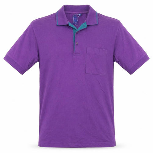 Old Salt Mens Purple Cotton Button-Up Size M Collared Button