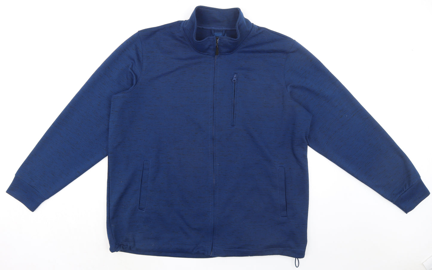 Cotton Traders Mens Blue Polyester Full Zip Sweatshirt Size XL