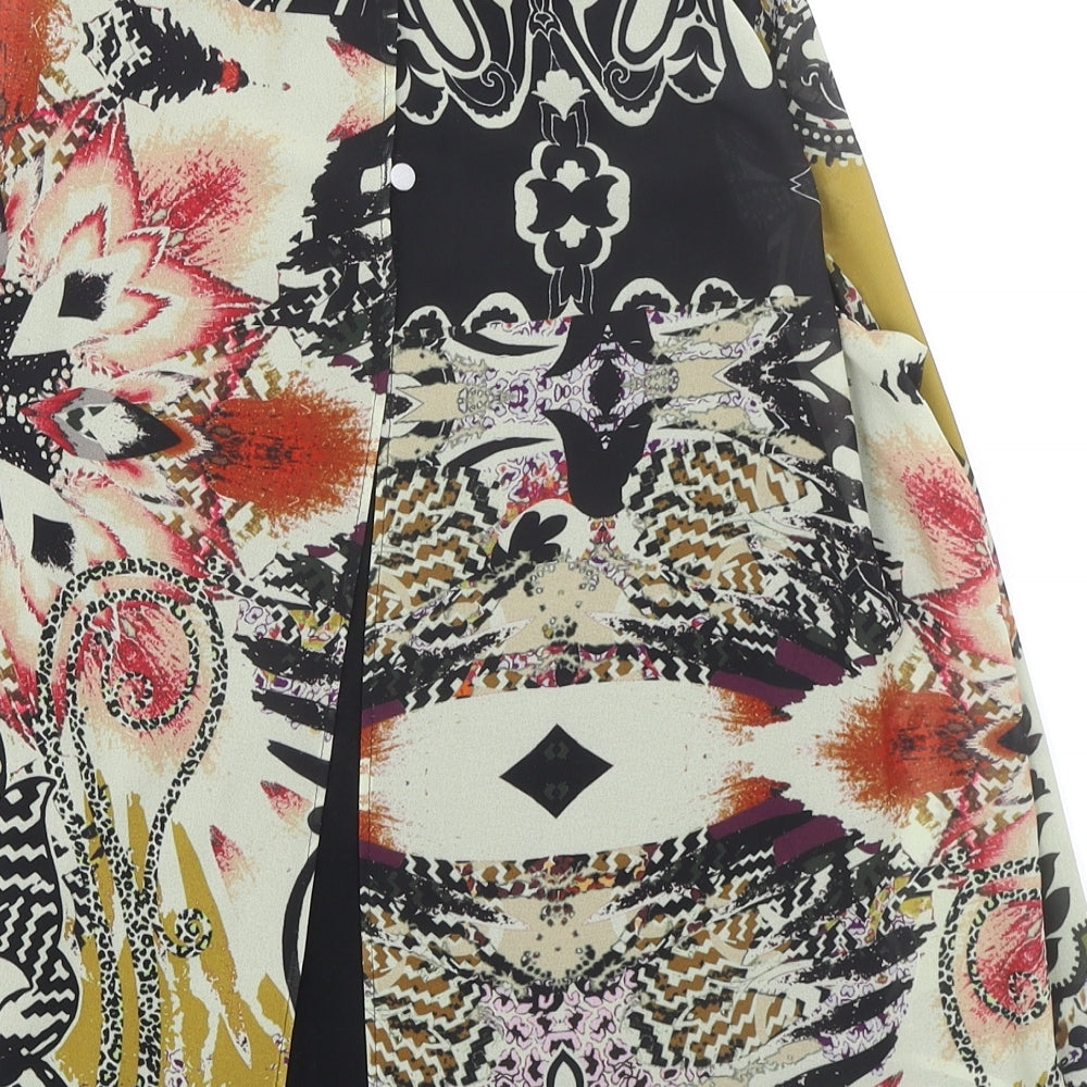 NEXT Womens Multicoloured Paisley Polyester Basic Blouse Size 12 Round Neck