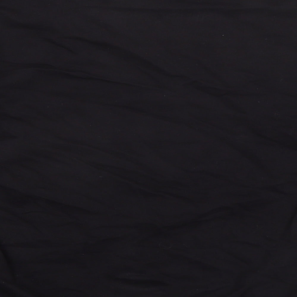 Select Womens Black Colourblock Cotton Pullover Sweatshirt Size S Pullover