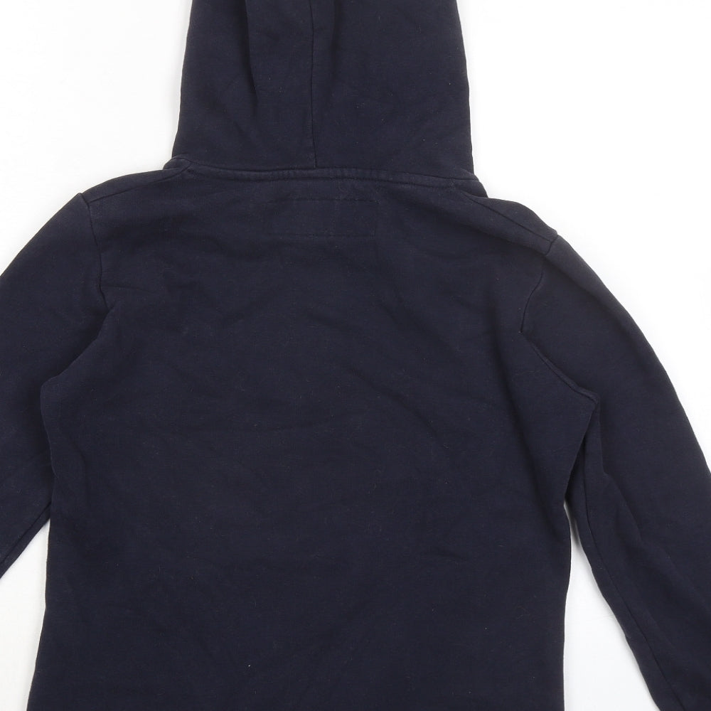 Holland Cooper Womens Blue Cotton Pullover Hoodie Size XS Pullover