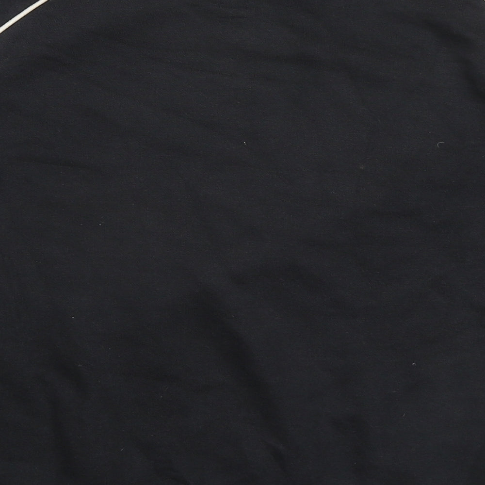 Reebok Mens Black Cotton Pullover Sweatshirt Size XS
