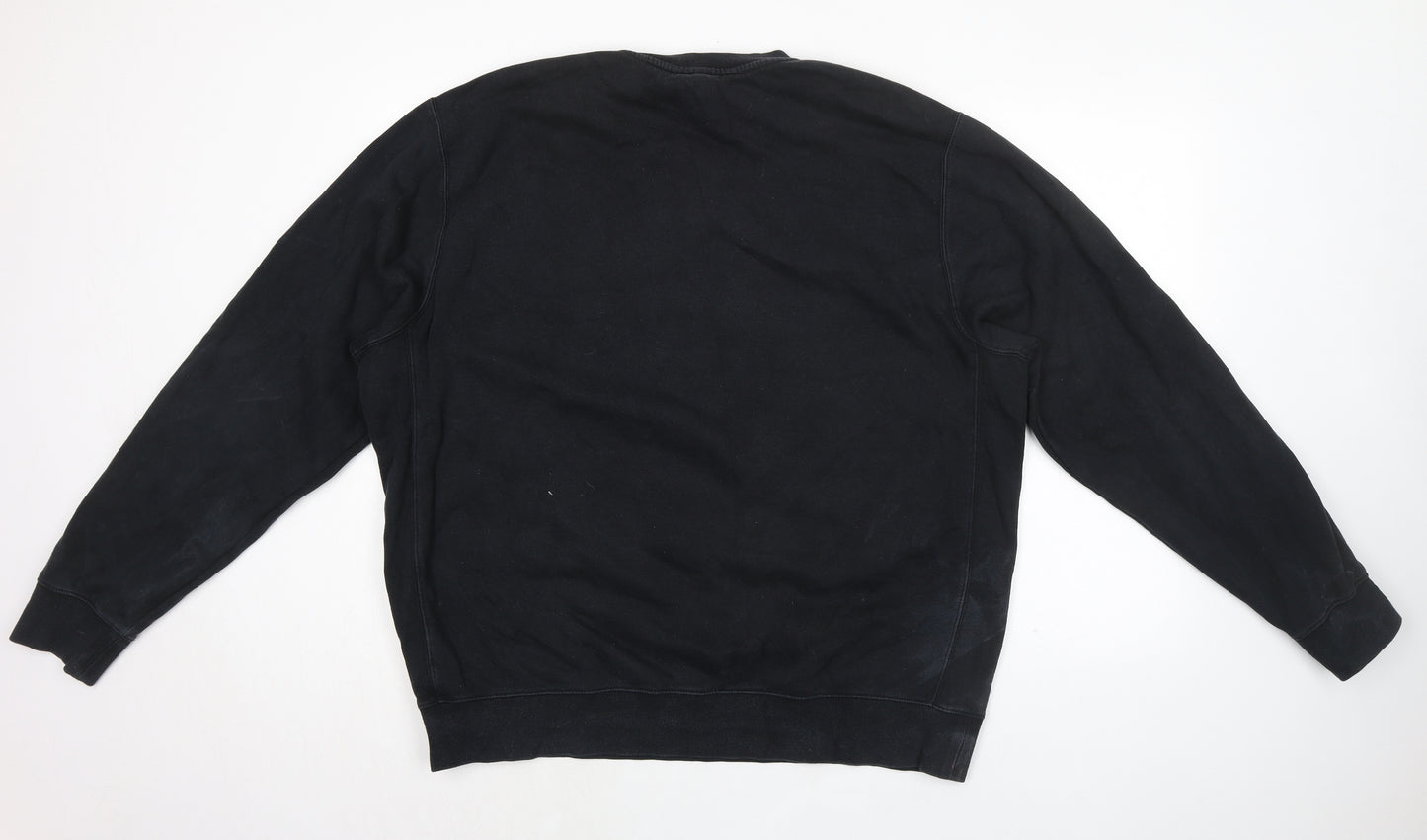 Nike Mens Black Cotton Pullover Sweatshirt Size XL