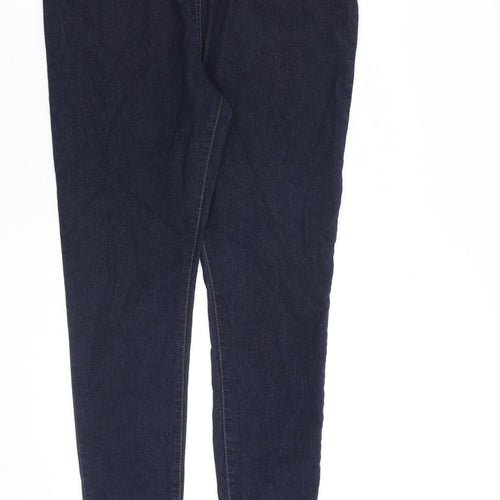 TU Womens Blue Cotton Jegging Jeans Size 14 L30 in Regular