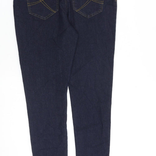 TU Womens Blue Cotton Jegging Jeans Size 14 L30 in Regular