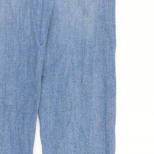 Topman Mens Blue Cotton Straight Jeans Size 34 in L31 in Slim Button
